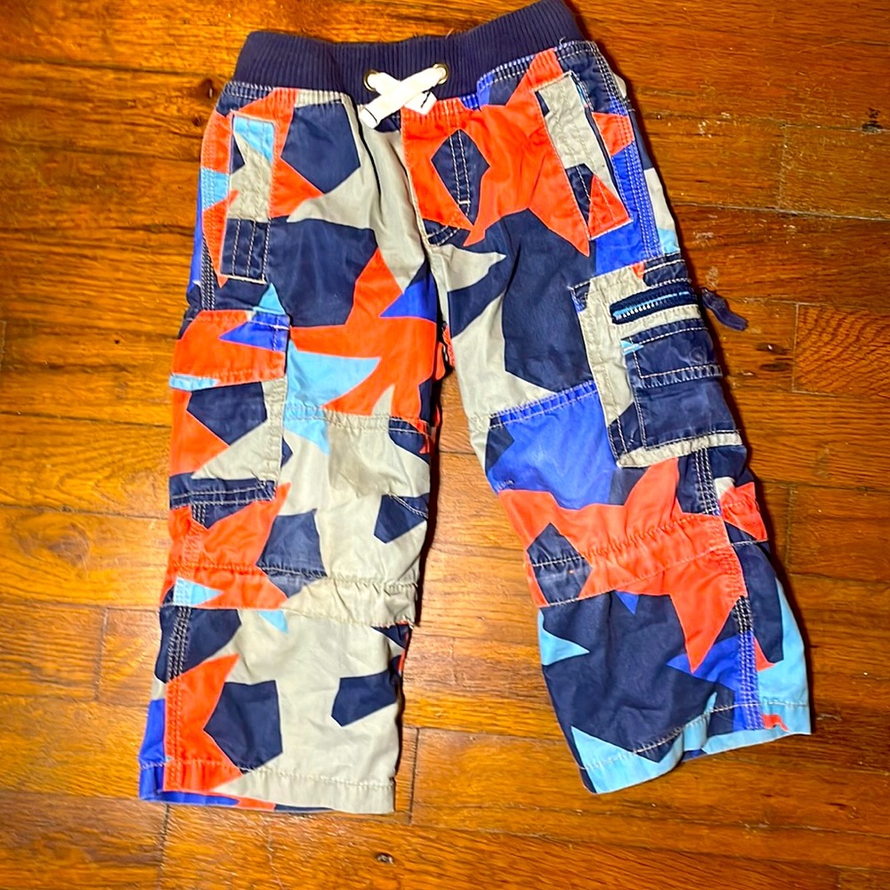 Mini-Boden 2Y zip-off star pants